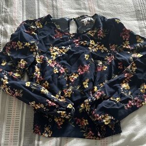 Love, Fire Floral Top with Yellow and Pink Accents